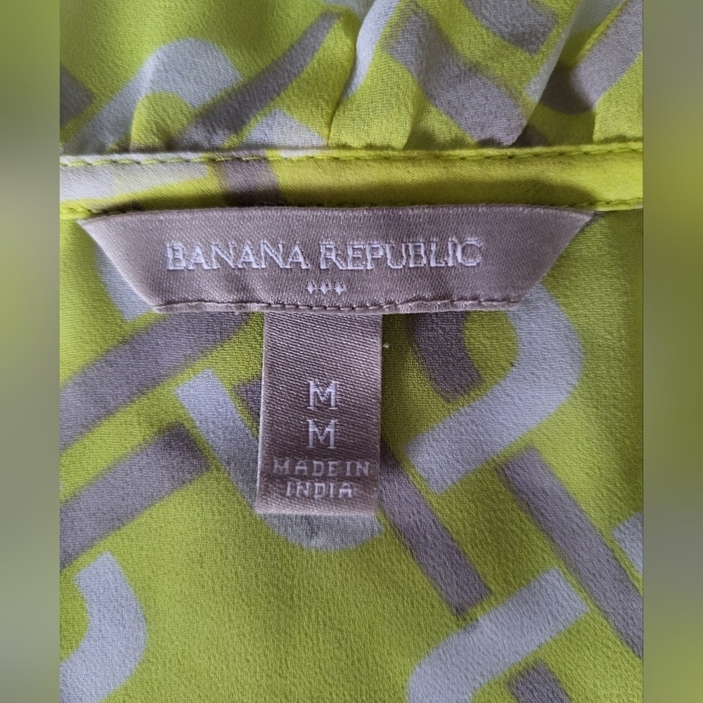 Yellow Ruffle Front Women's Blouse - Picture 3 of 4